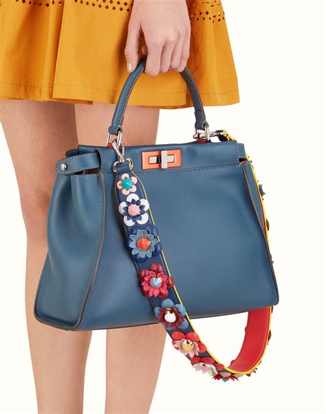 fendi bag strap flowers|fendi bag with thick strap.